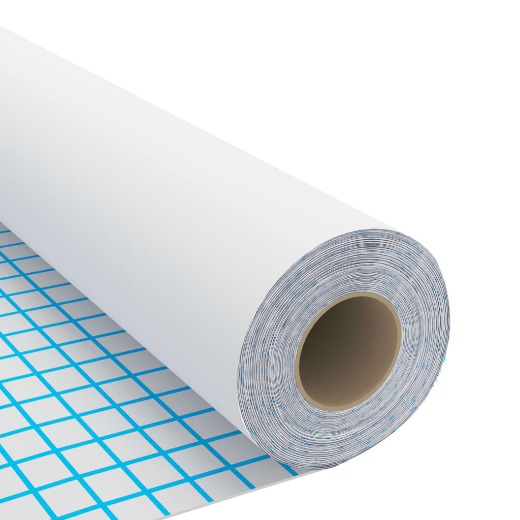 Roll of white waterproof furniture film showing dimensions and packaging for DIY home renovation and furniture makeover projects