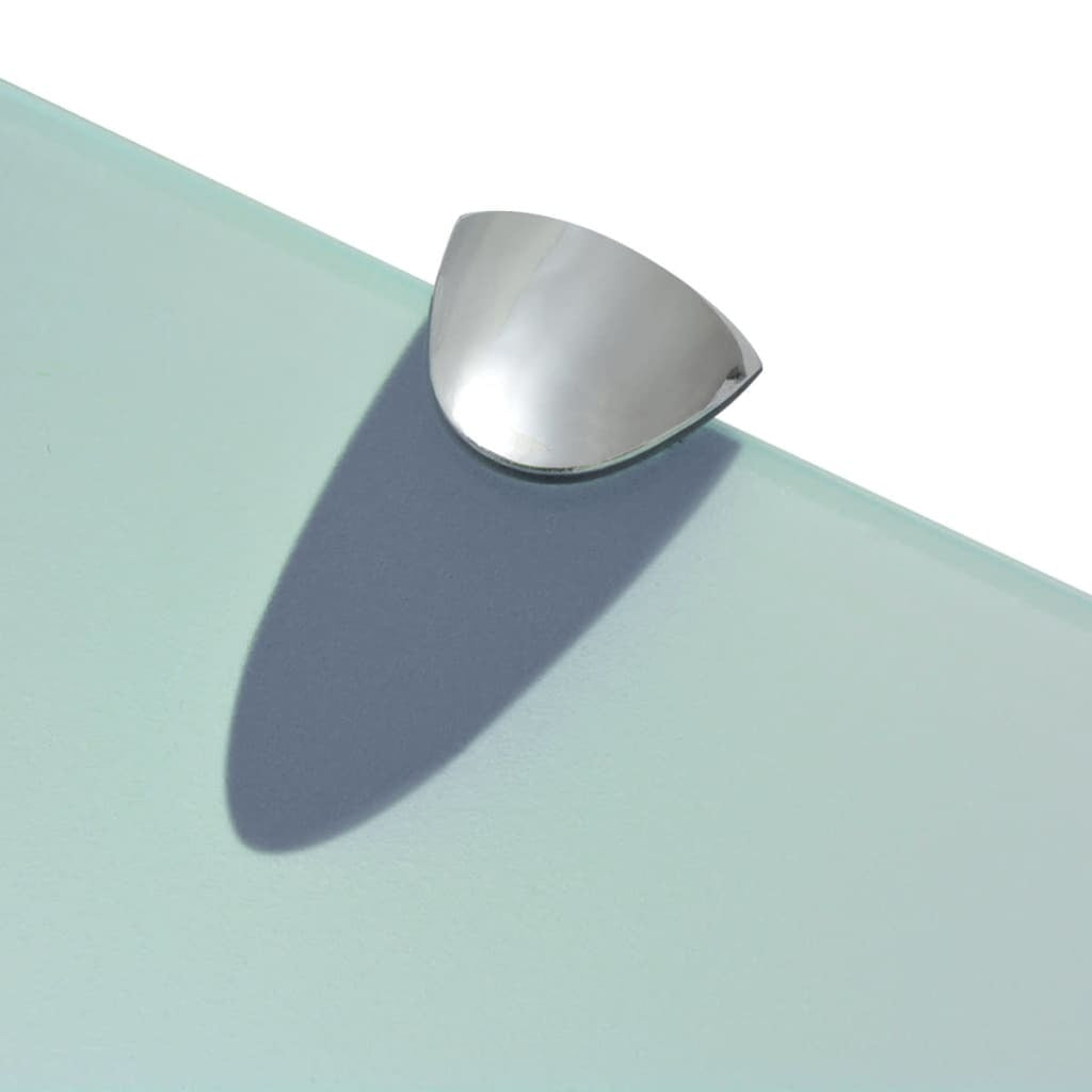 Side view showing tempered glass thickness and zinc alloy bracket construction