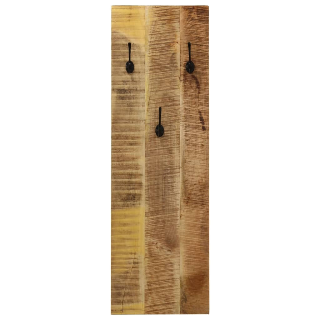 Side view of wall-mounted coat rack displaying slim 1.2-inch depth profile and sturdy construction, space-saving entryway storage solution