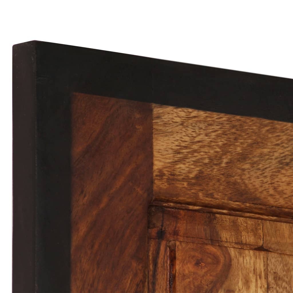 43.3 inch wooden coat rack with hooks installed on wall showing space-saving entryway storage solution