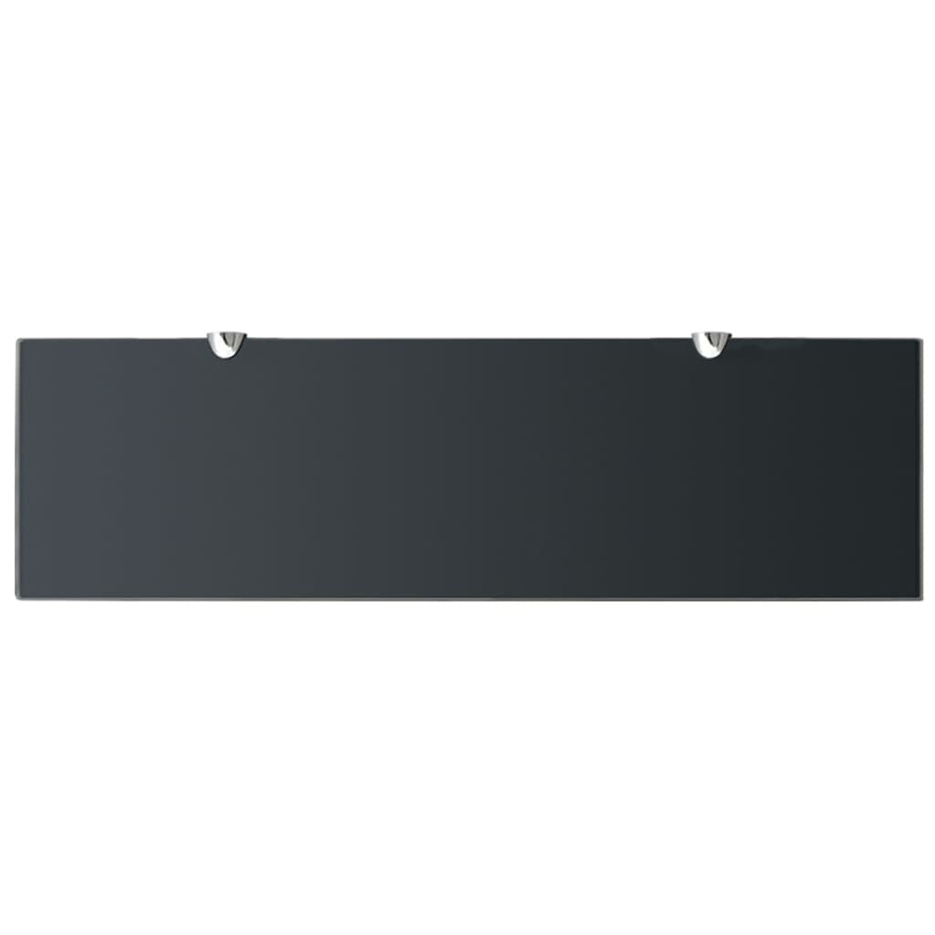 Side view showing tempered glass thickness and zinc alloy bracket construction quality