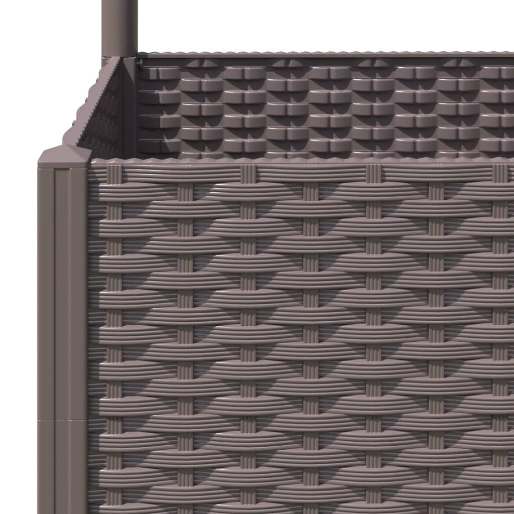🌿 Brown Polypropylene Garden Planter with Trellis - Large Outdoor 47" x 53"