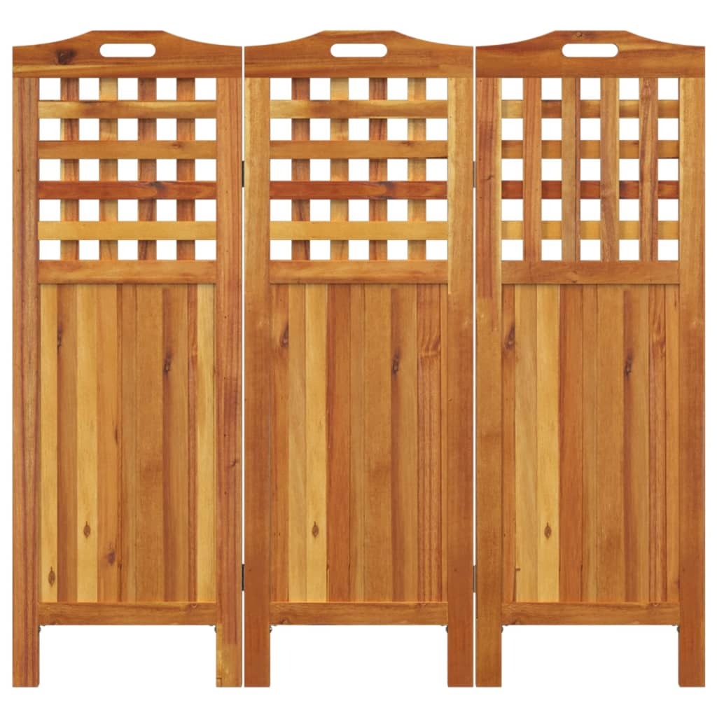 3-panel room divider in living room setting showing decorative and functional use