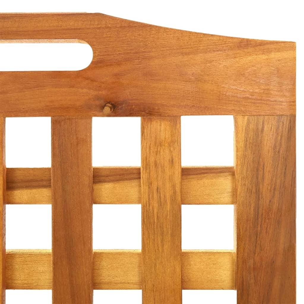 3-panel foldable room divider showing 45.3 inch height and standing position