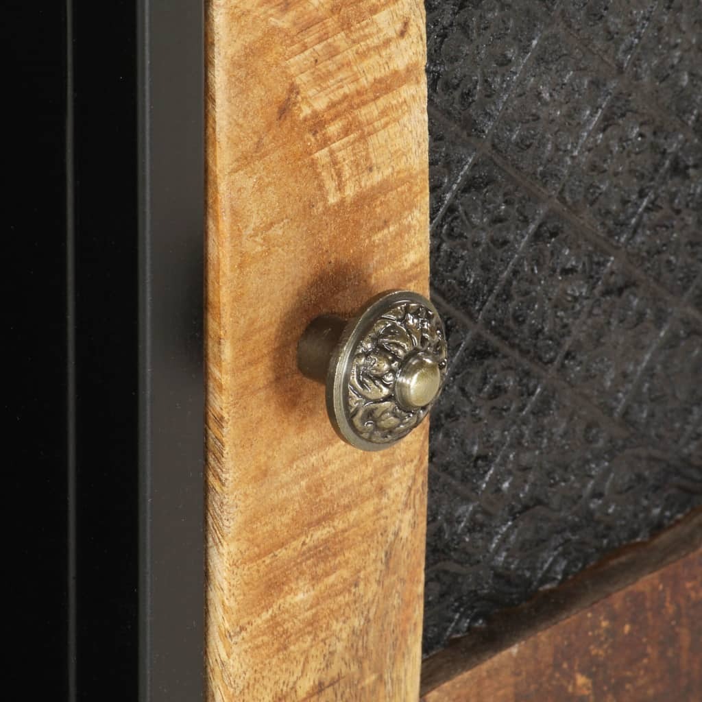Detail shot of black and brown wood grain pattern
