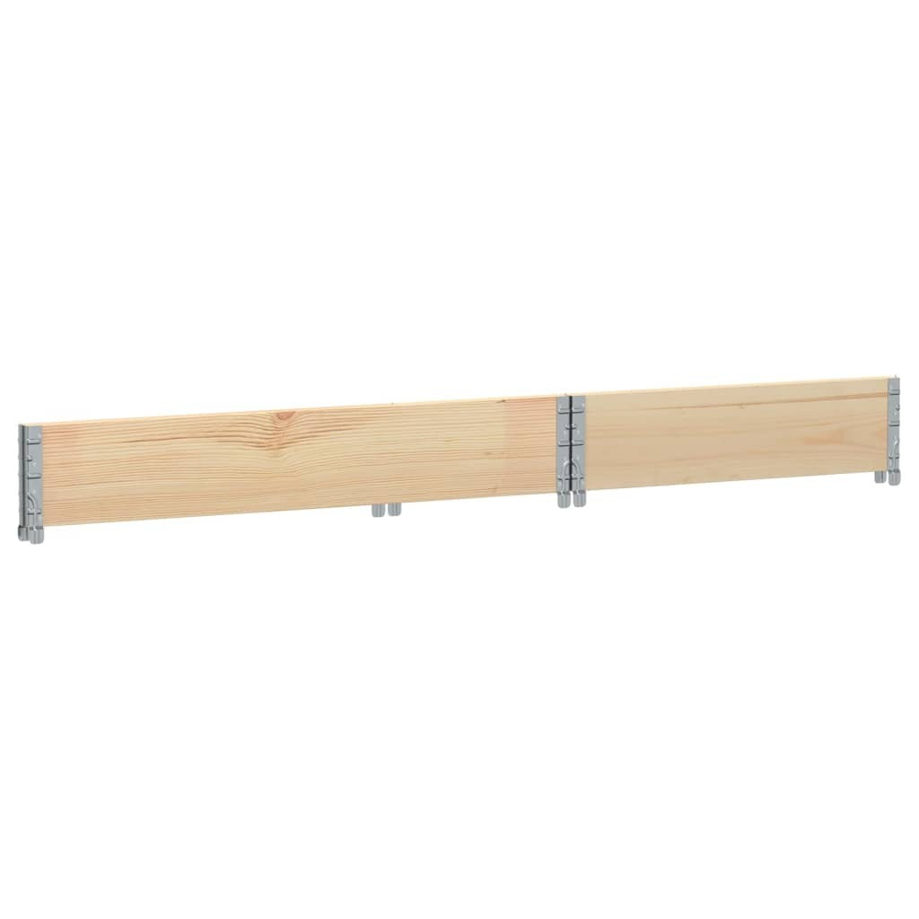Multiple rustic solid pine wood planters arranged showing versatility for indoor outdoor use