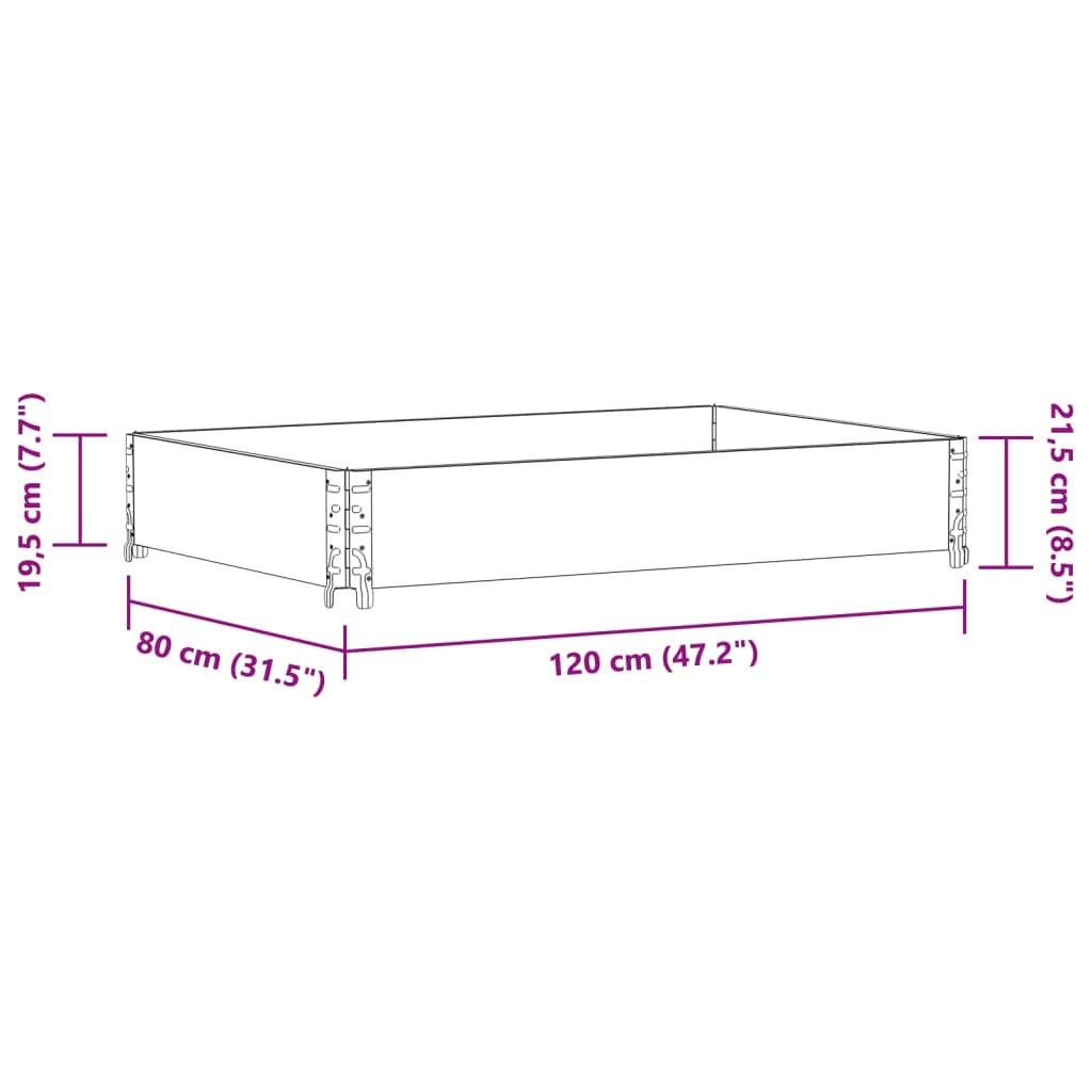 Rustic solid pine wood planter product packaging and assembly instructions for garden use