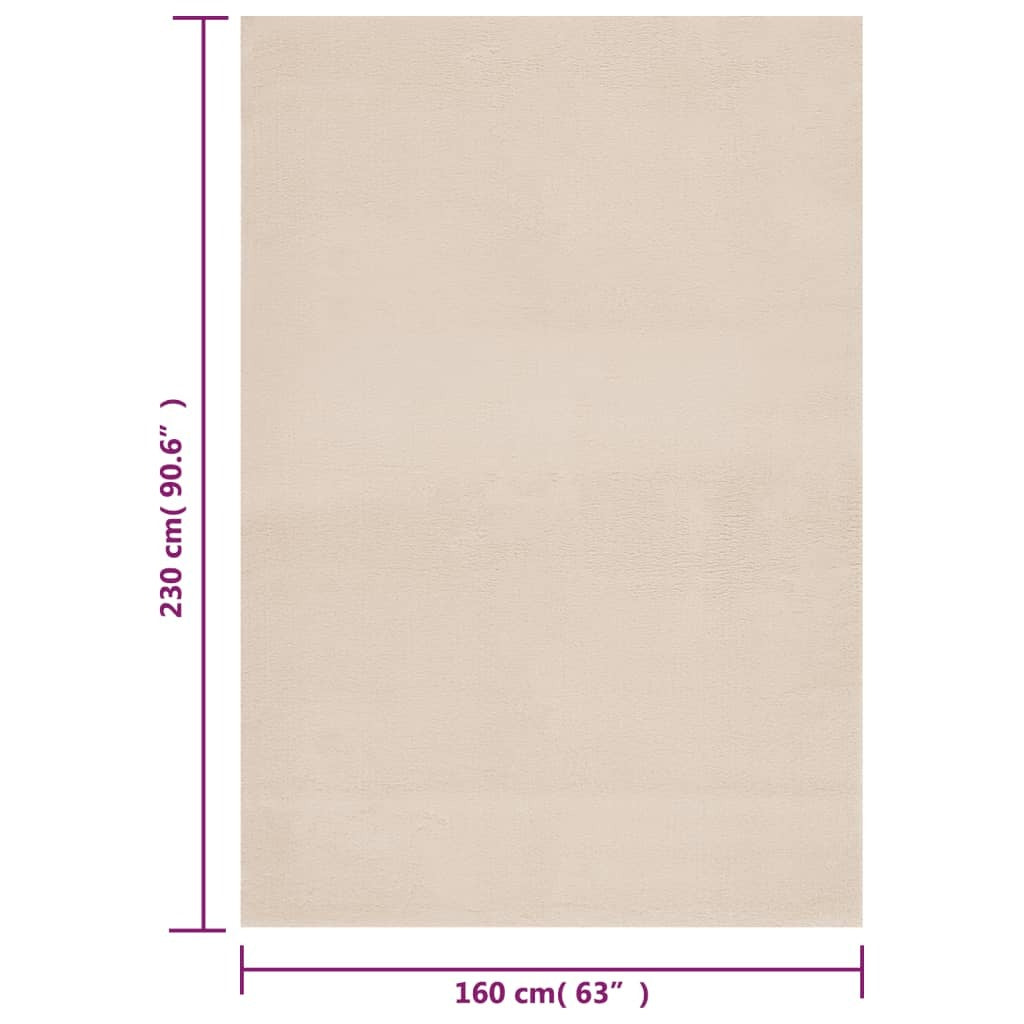 Beige fluffy rug in bedroom setting demonstrating versatile home decor use