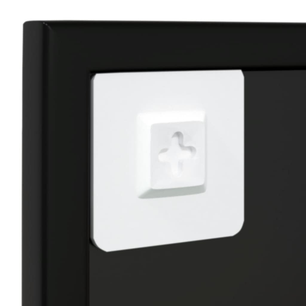 Back view of mirror showing four secure mounting hooks for stable wall installation, includes all necessary hardware