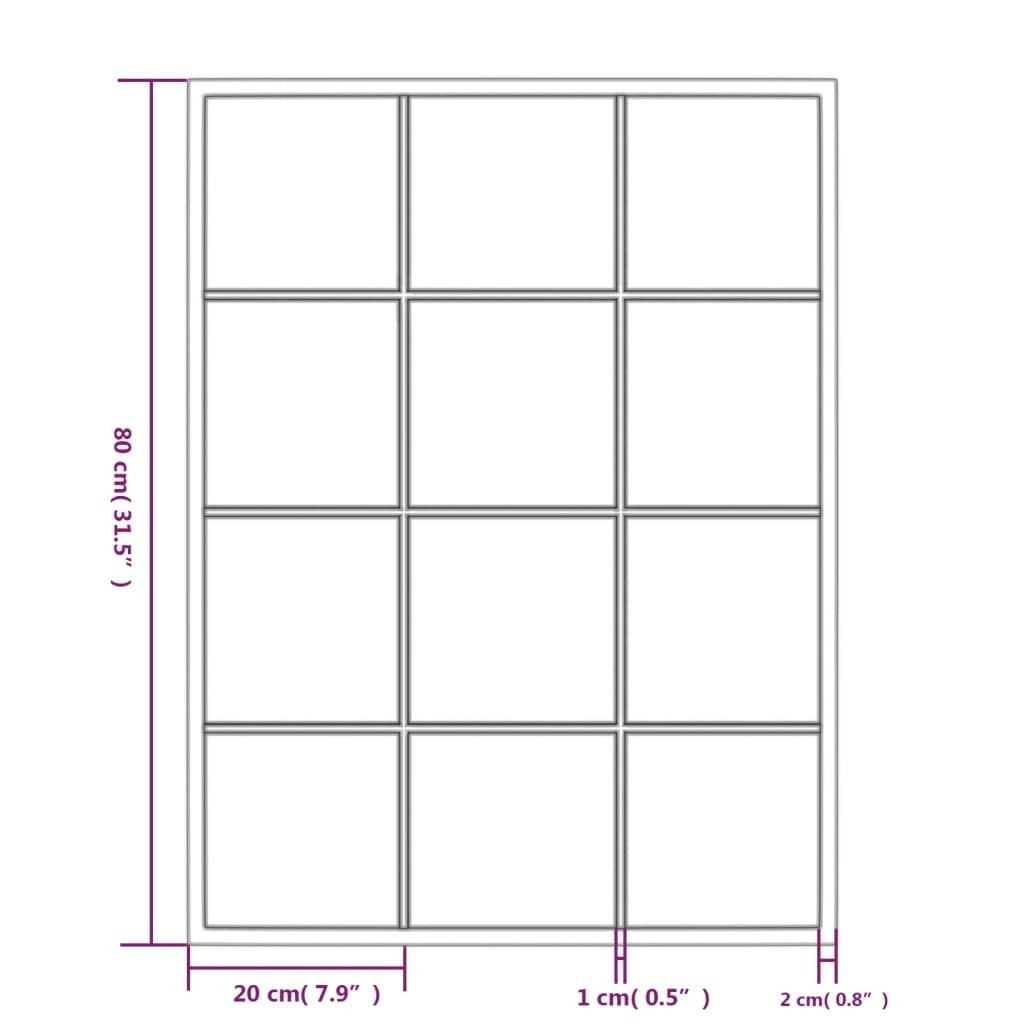 Complete black metal frame wall mirror displaying classic rectangular shape and elegant design, versatile for any room