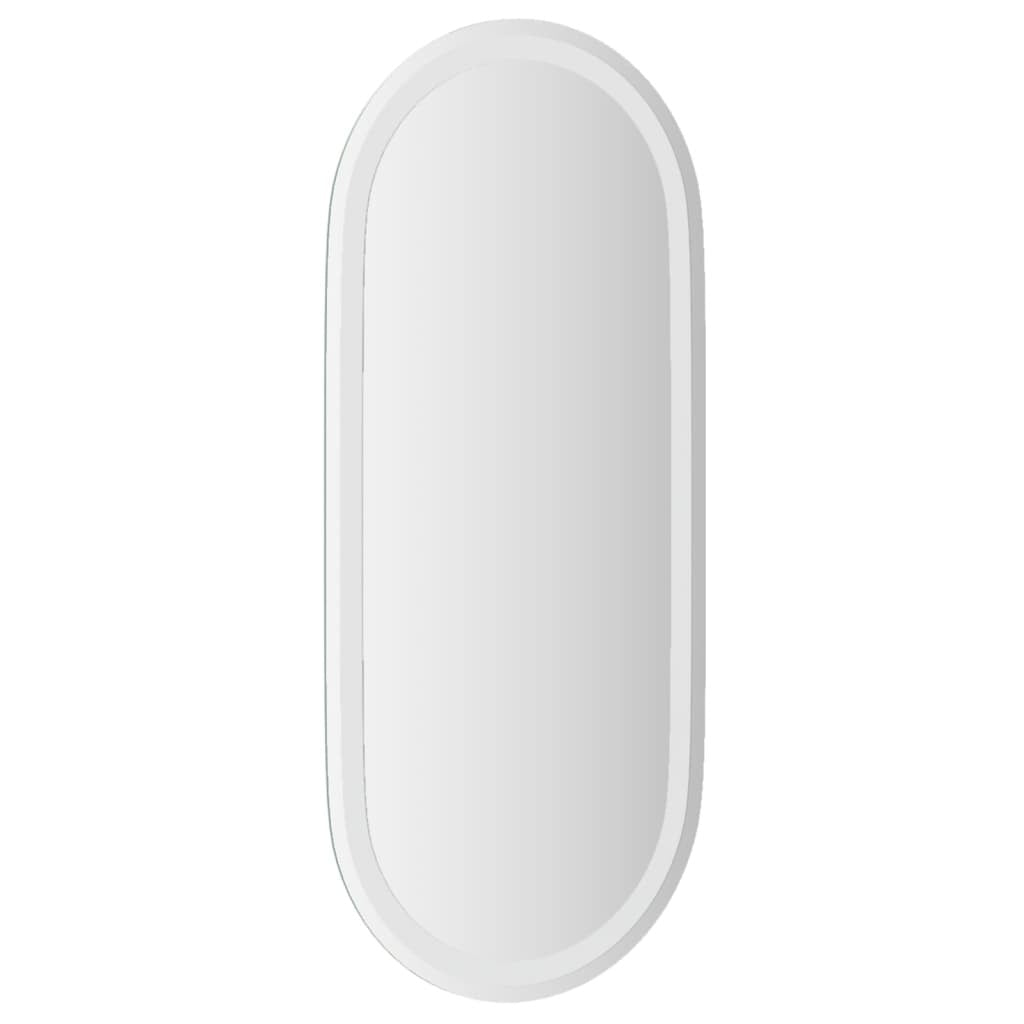LED vanity mirror with USB power cable showing easy installation and waterproof construction