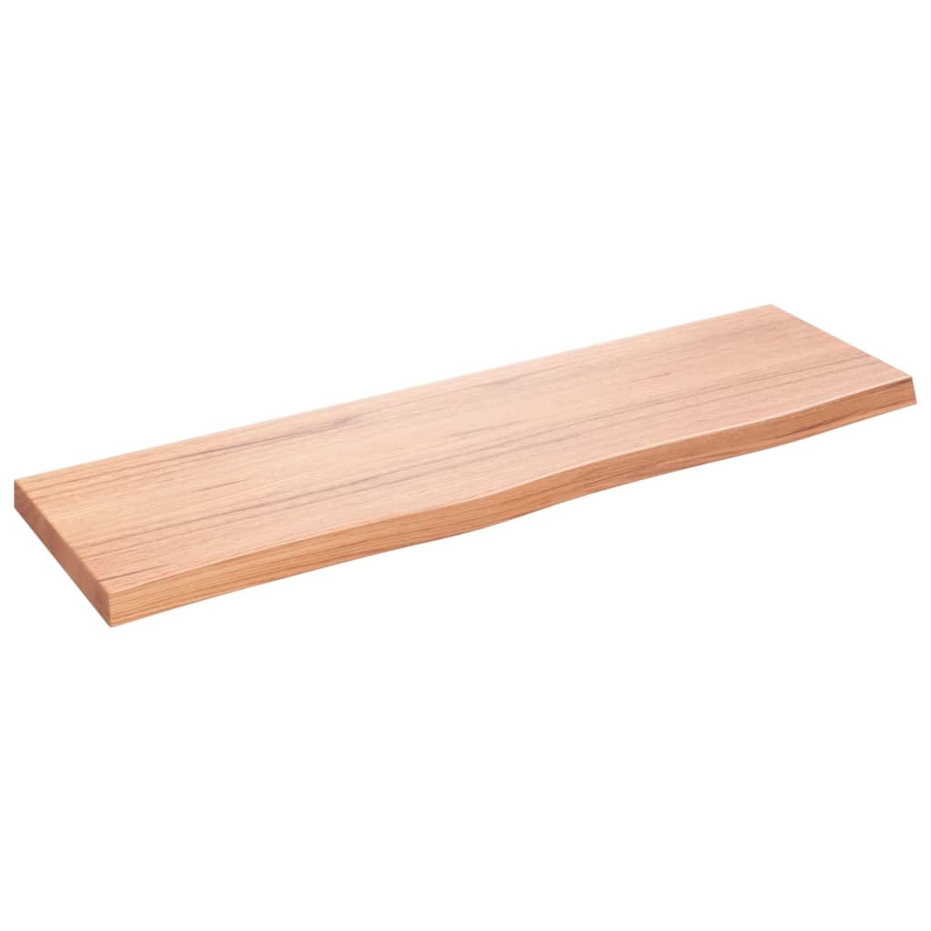 Close-up of solid oak wood texture showing natural grain patterns and light brown finish