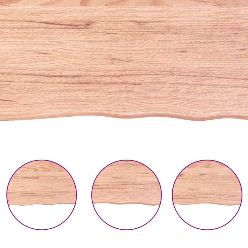 Solid oak wood shelf detail showing premium quality construction and natural finish