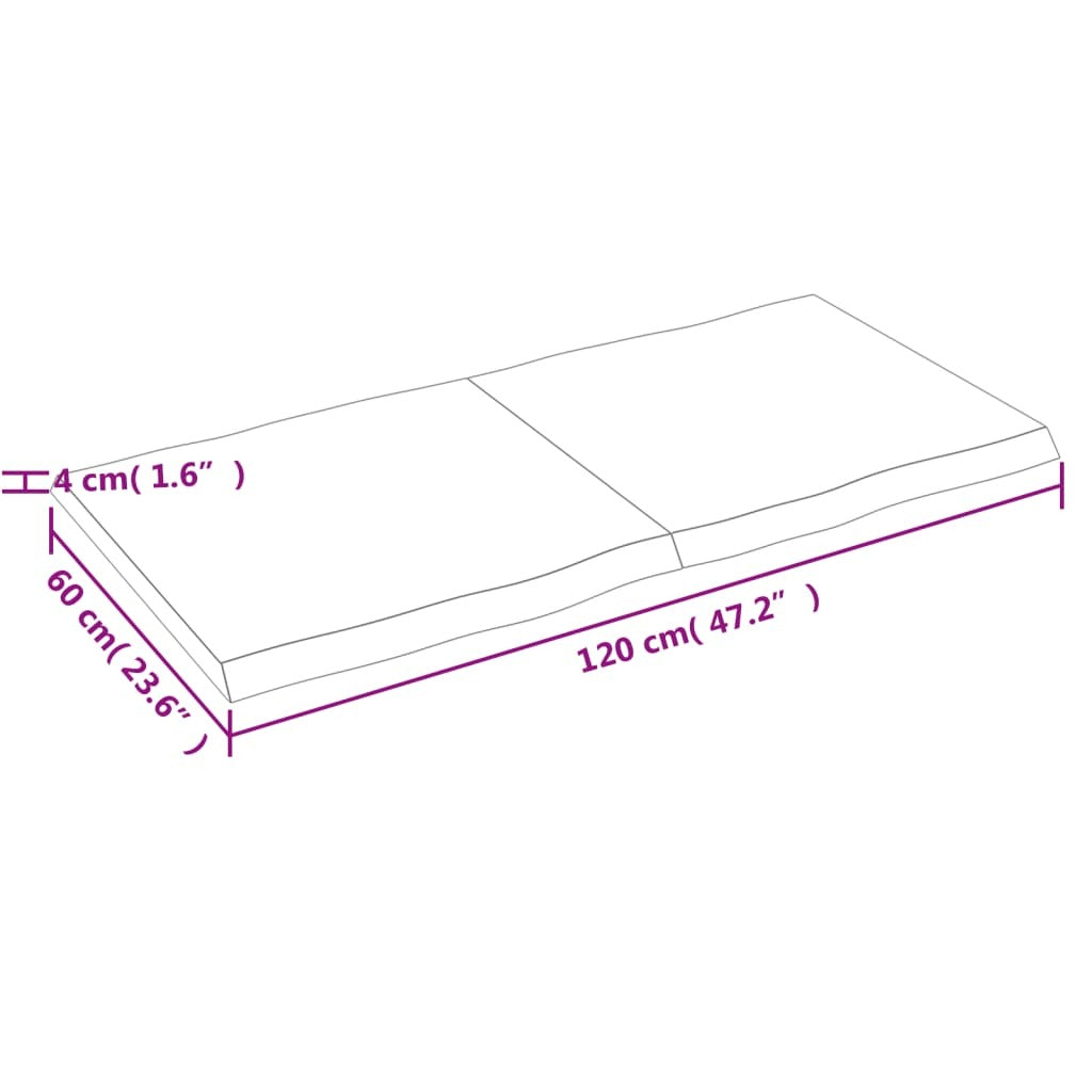 Oak foldable table top in storage position showing space-saving benefits