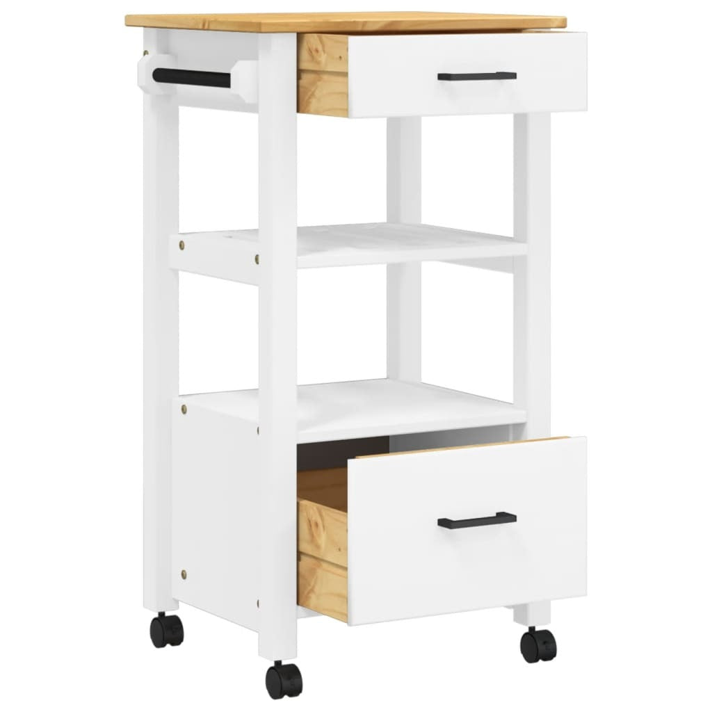 Kitchen trolley wheels detail showing lockable casters for stability
