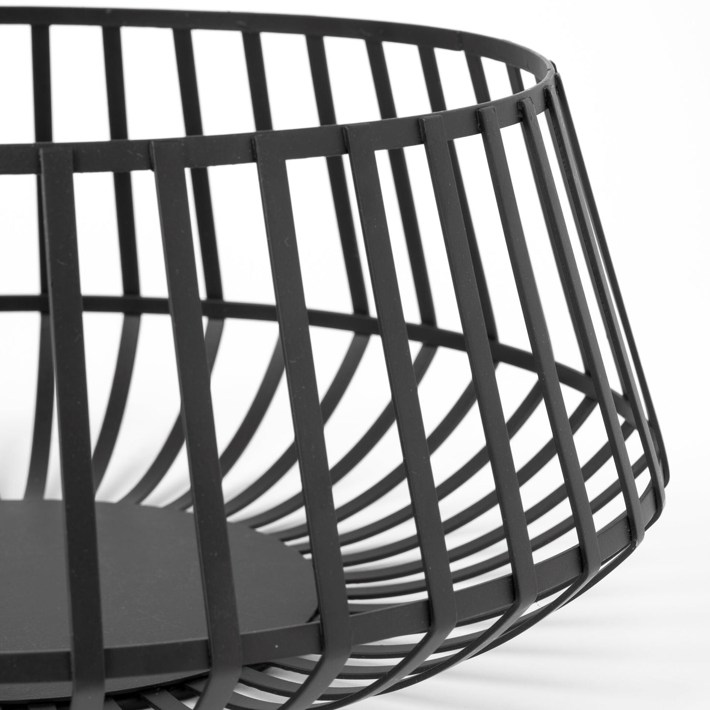 Modern black metal wire bowls - display view showing versatile styling options for living room dining room or entryway decor