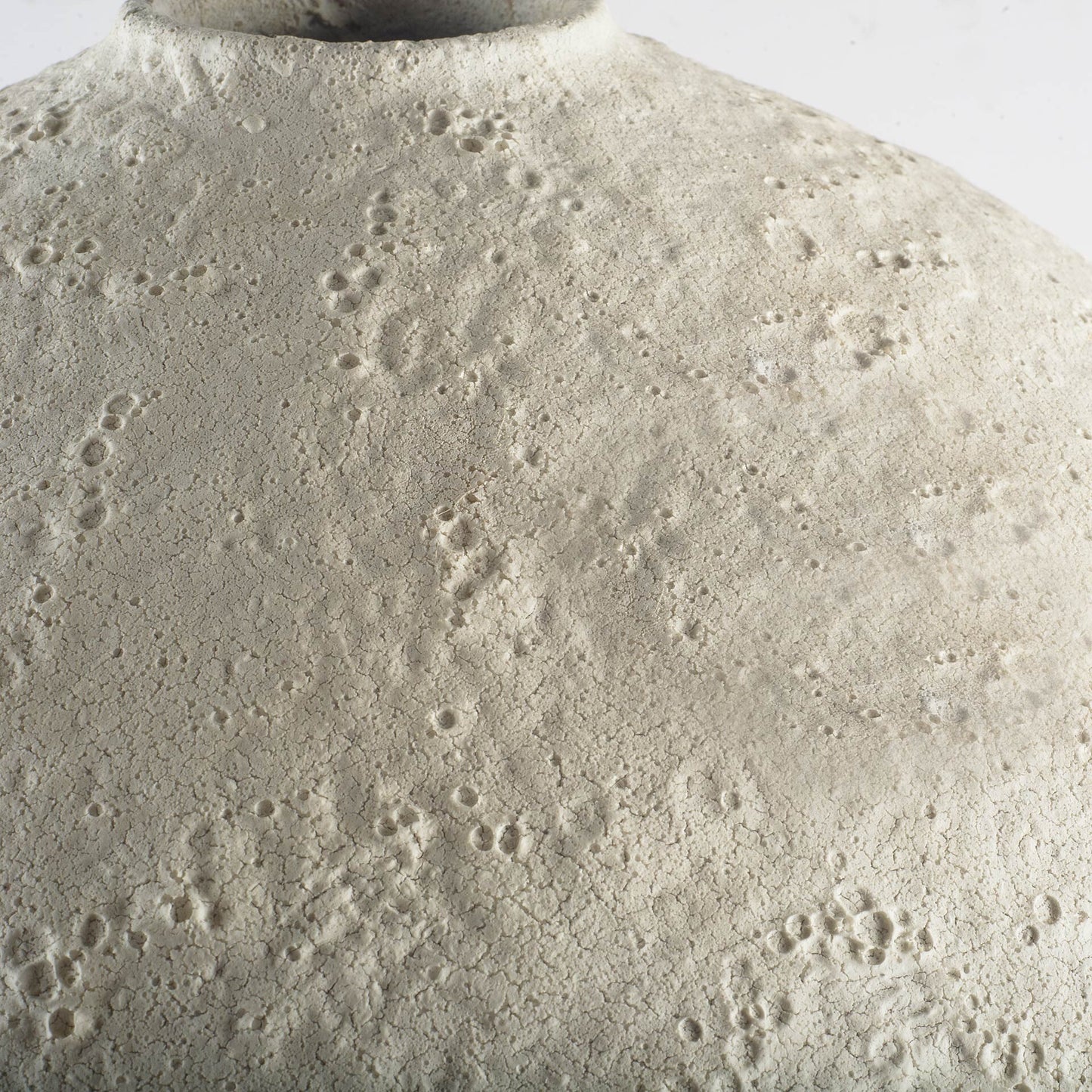 Tall narrow vase white ceramic side view displaying impressive 32 inch height and modern aesthetic