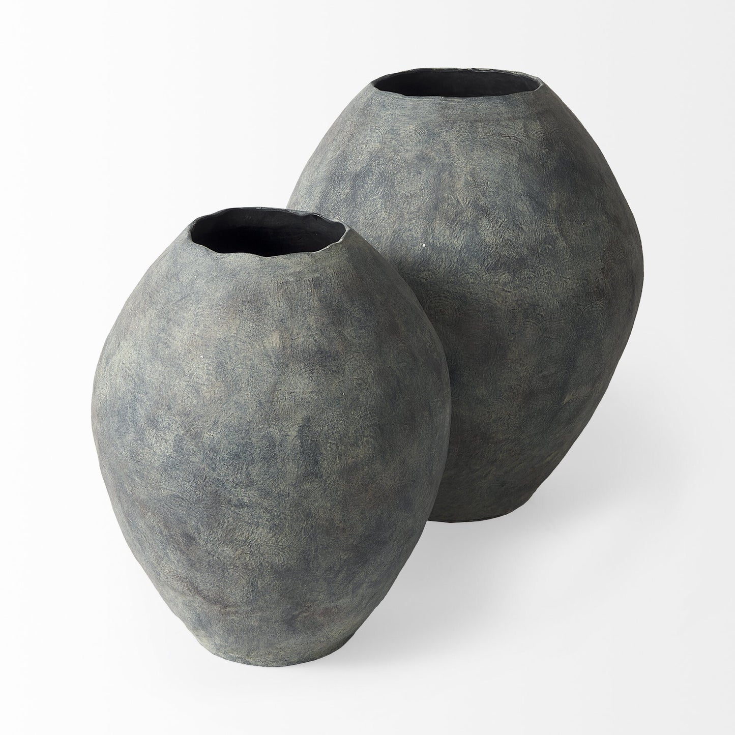28 Inch Floor Vase - Top View Showing Oval Opening Perfect for Large Floral Arrangements and Tall Branches