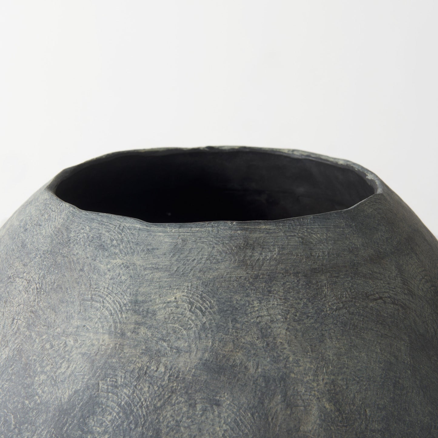 Kyros Ceramic Vase - Bottom Base View Demonstrating Stable Oval Foundation for Safe Floor Placement in Any Room