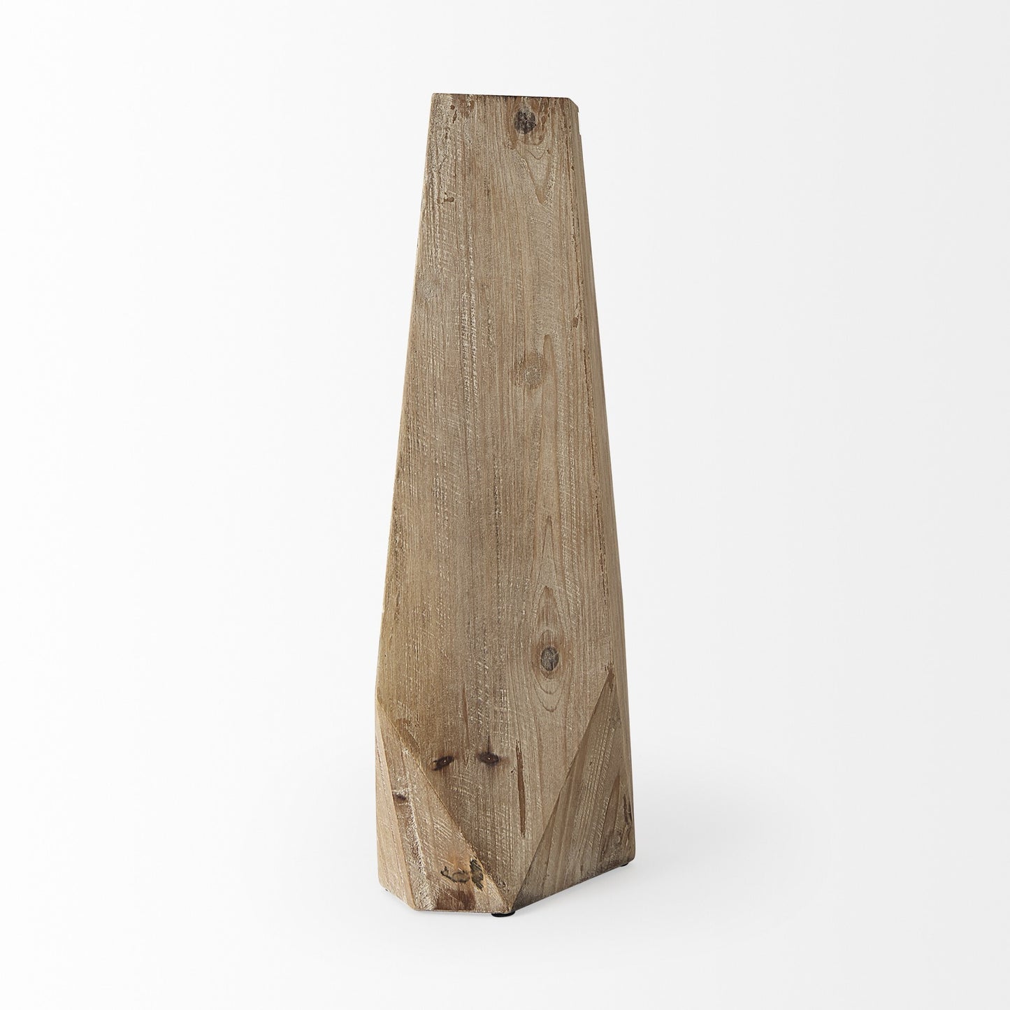 19 inch natural wood vase showing versatile placement for dining tables console tables and contemporary living spaces