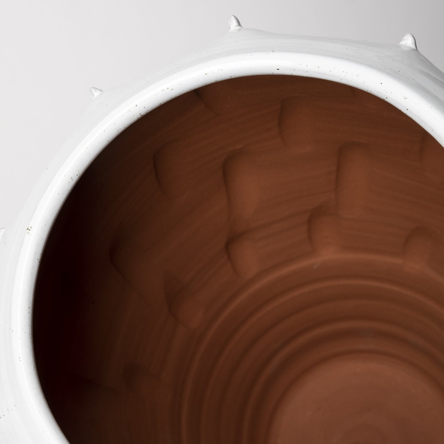 White organic glaze vase 14 inch perfect for large floral arrangements and contemporary styling
