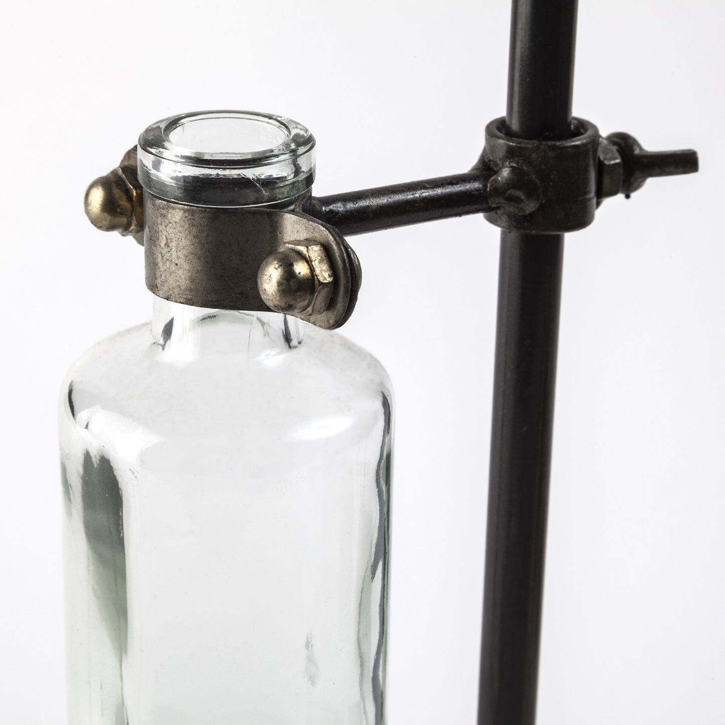 Test tube bud vases with metal bases perfect for plant propagation and modern home decor