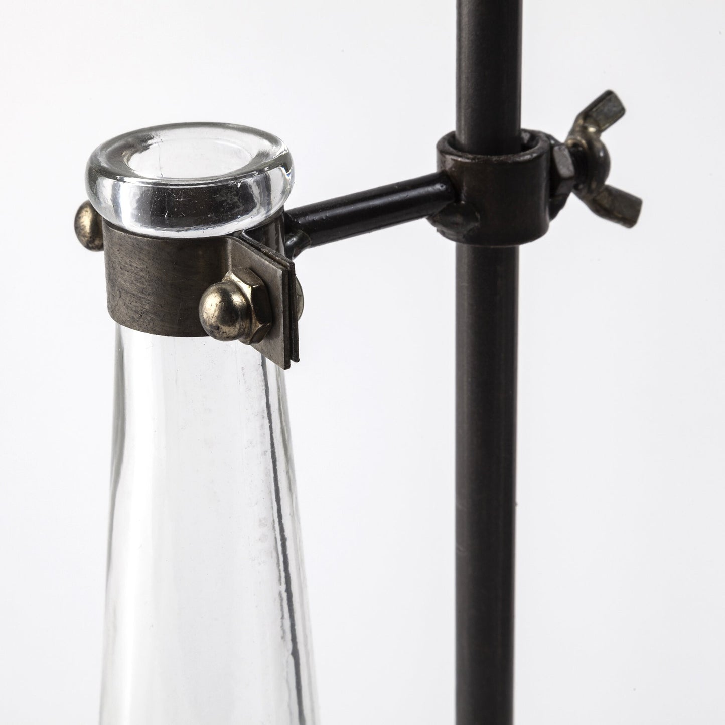 Modern industrial vase set full view demonstrating 5 piece collection ideal for creative displays