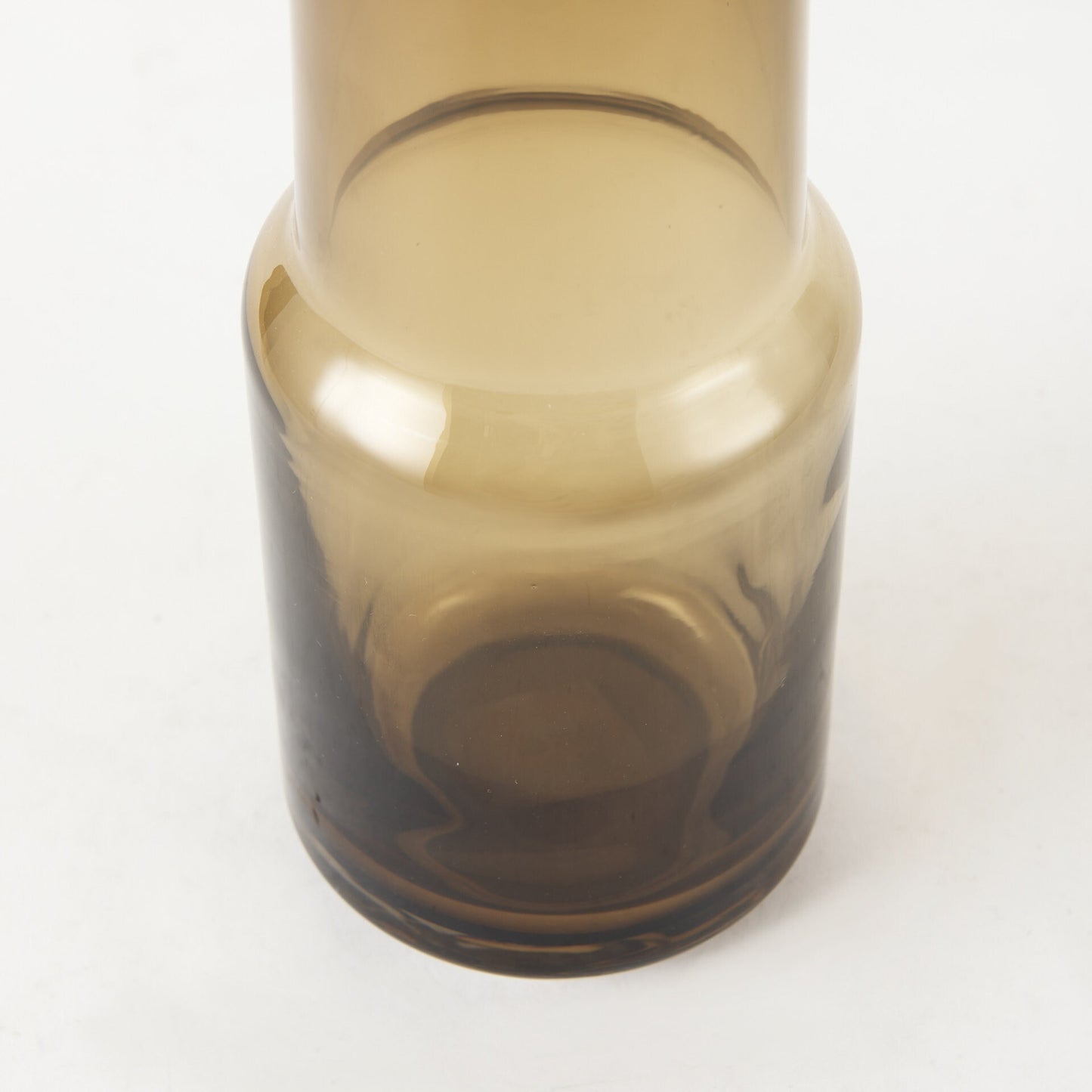 Ombre glass vase 12 inch brown perfect for warm natural displays and contemporary styling