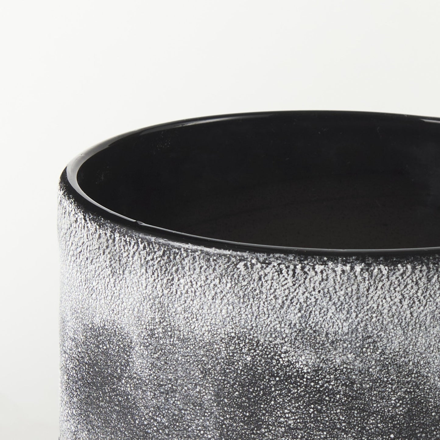 Small modern ombre vase 6 inches tall with textured finish, perfect for minimalist decor