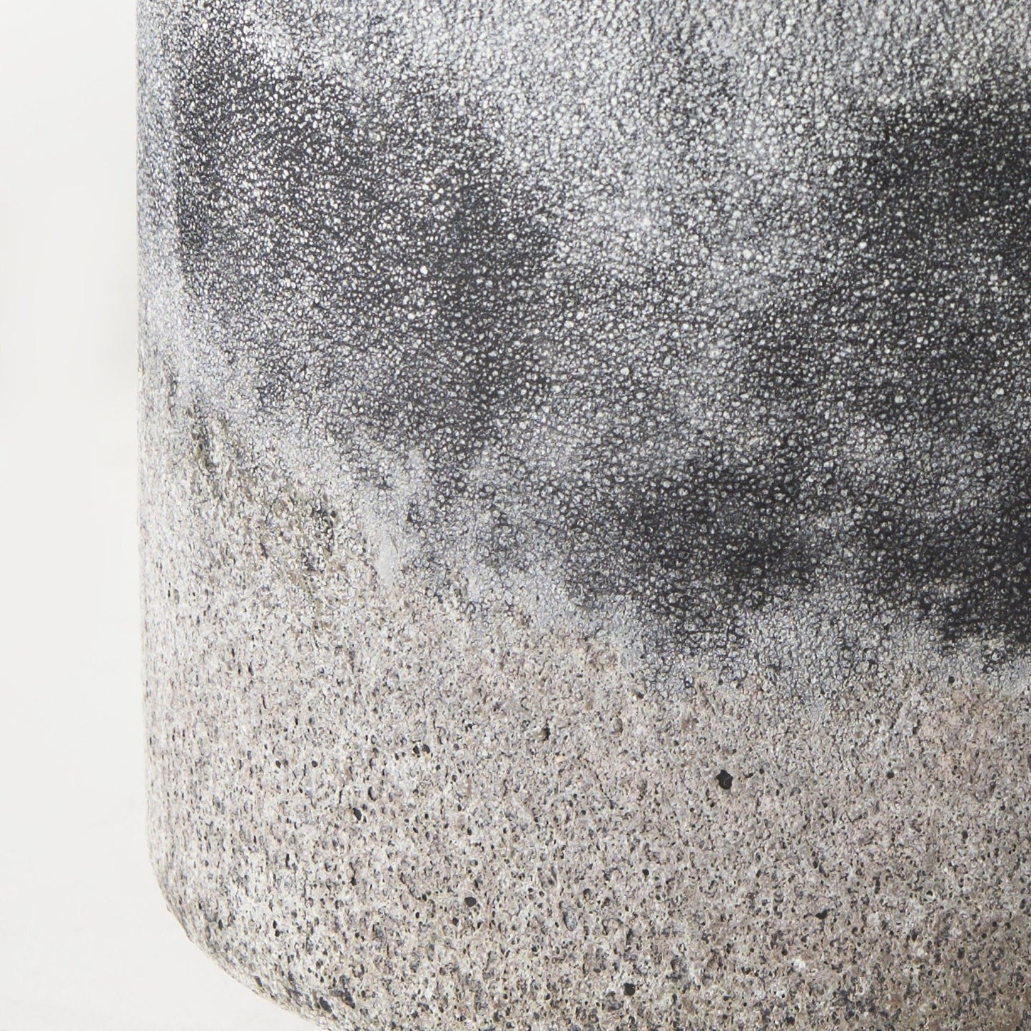 Neutral gradient textured vase on display, versatile accent for desks and small spaces