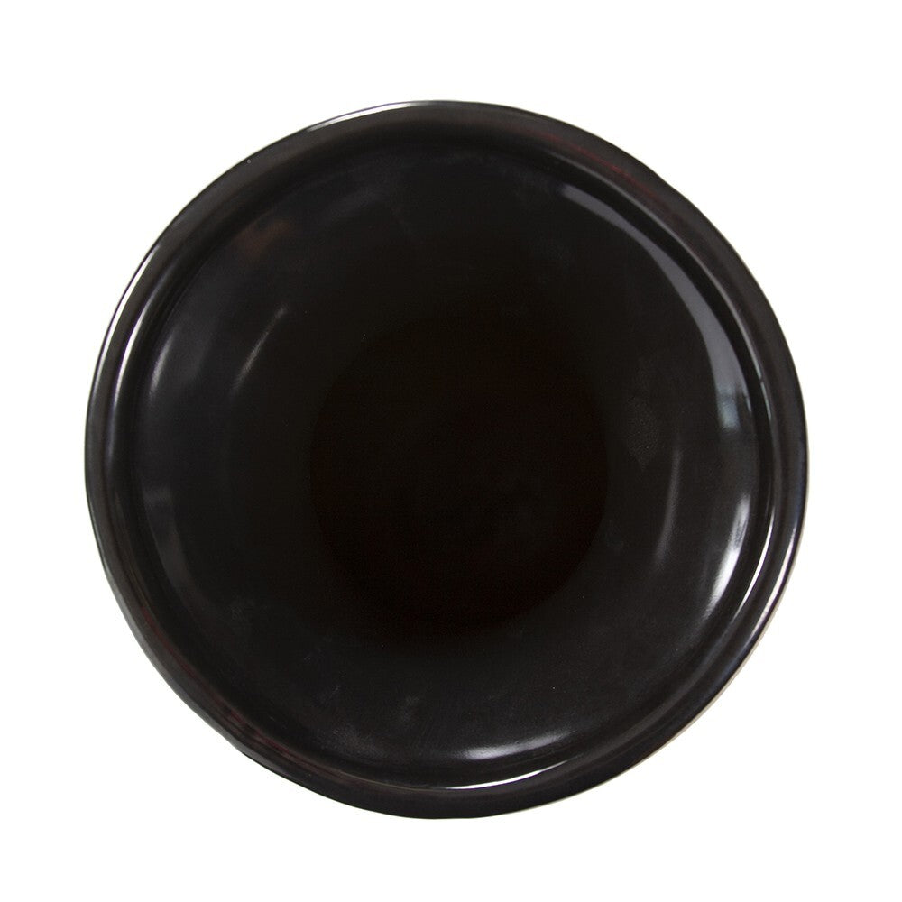 31 inch bud vase brown and beige striped detail shot highlighting earthy tones and glazed ceramic quality