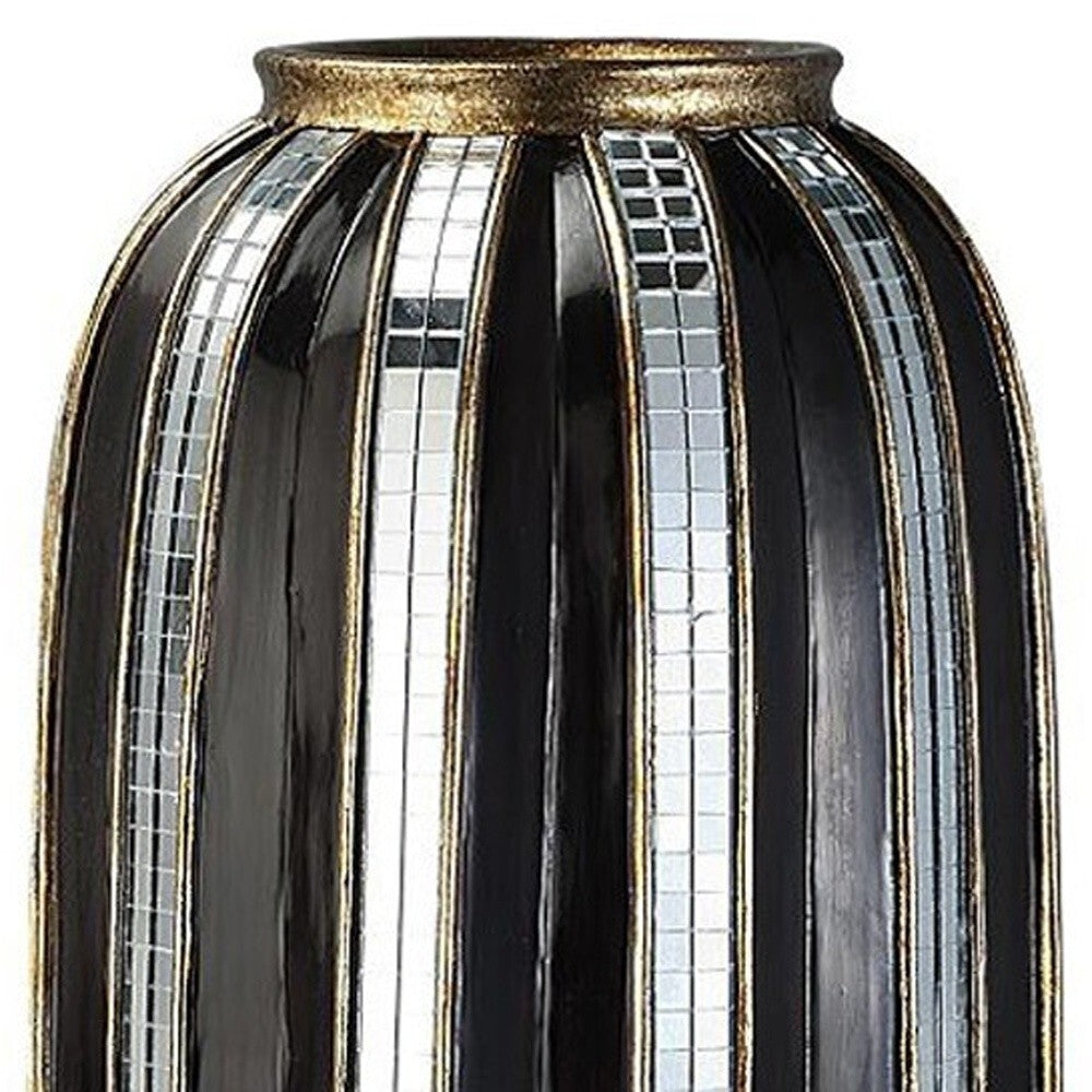 21 Inch Contemporary Floor Vase - Full Height View Perfect for Living Rooms and Entryways
