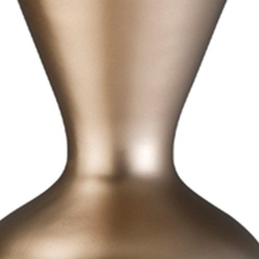Modern geometric cylinder vase in rose gold perfect for entryways and living room corners