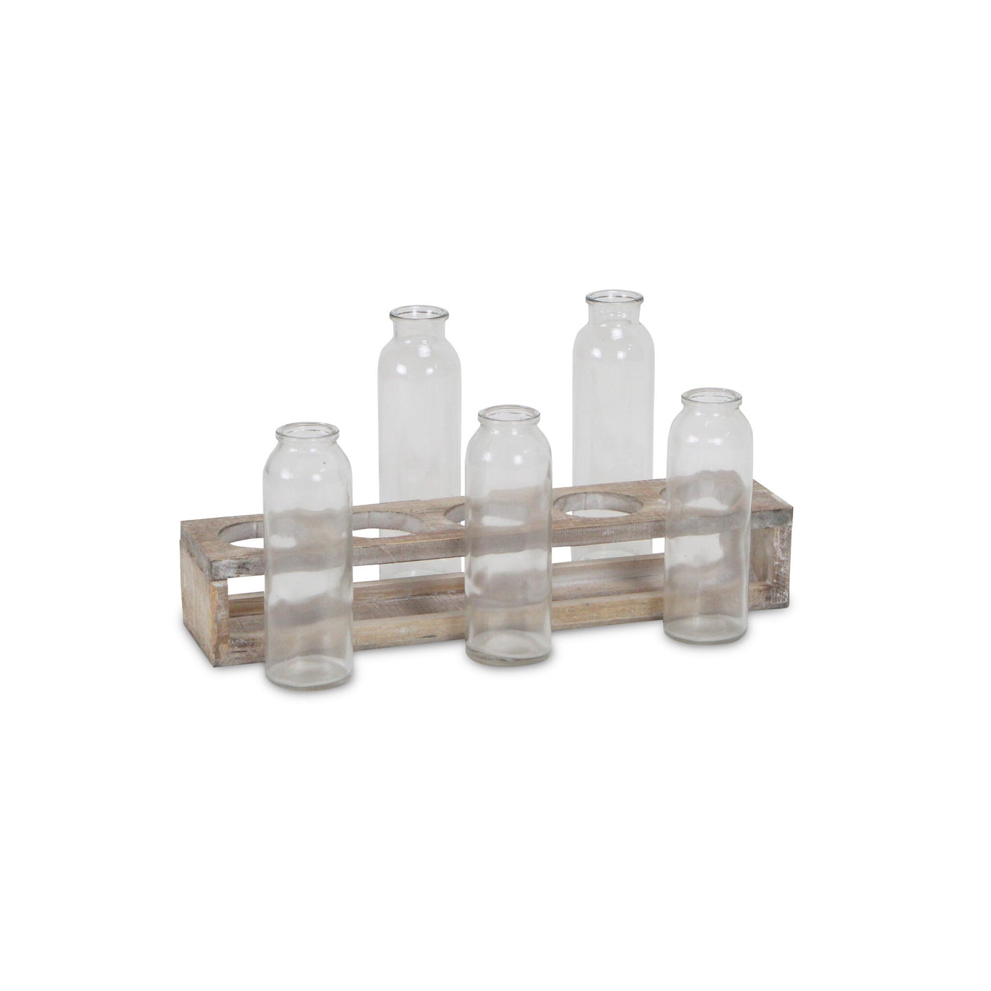 Modern minimalist glass bottle set, perfect for Scandinavian and contemporary home decor