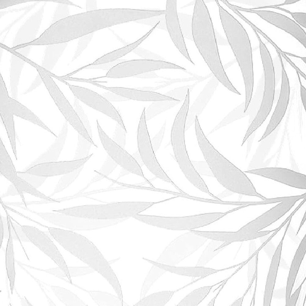 12 inch oval crystal vase clear and frosted detail shot highlighting nature-inspired leaf motif artistry