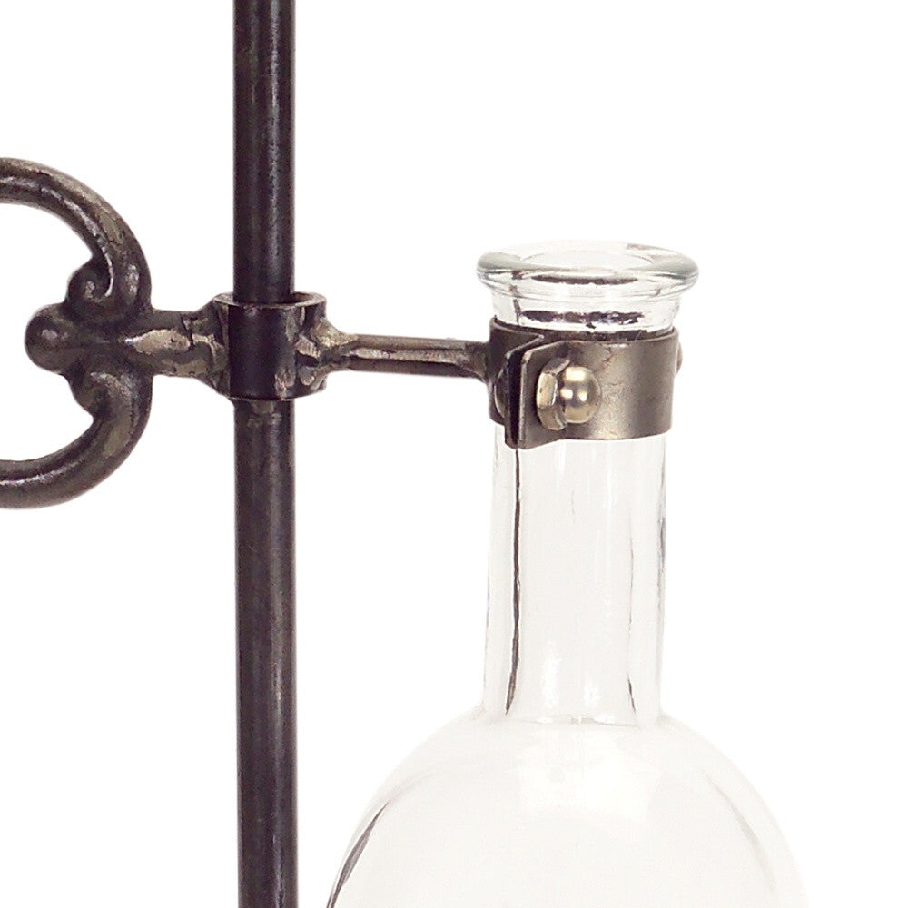 Contemporary glass and metal storage jars displaying minimalist charm for modern home decor