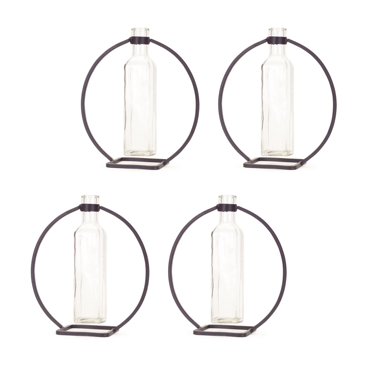Gray round wall-mounted vases showing versatile styling options for contemporary home accent and vertical garden design