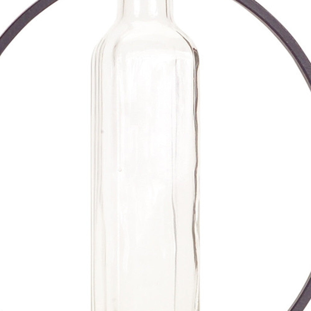 Set of 4 gray metal wall vases arranged together showing cohesive modern decor perfect for hallways and feature walls