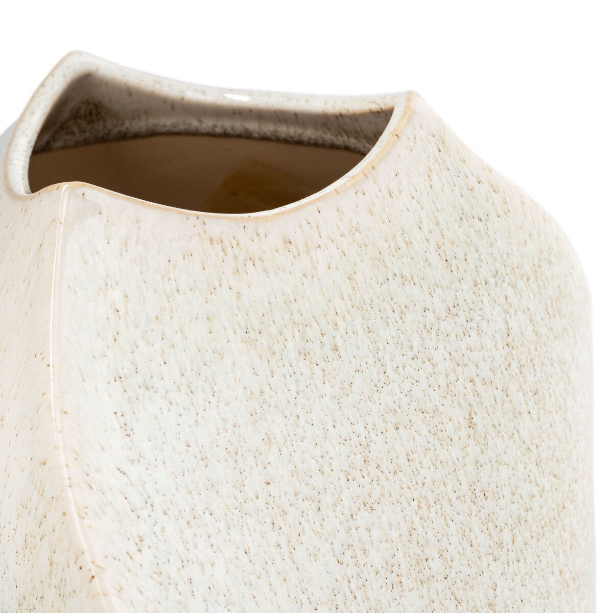 Modern organic green gradient ceramic vase 12 inches tall, perfect for contemporary home decor