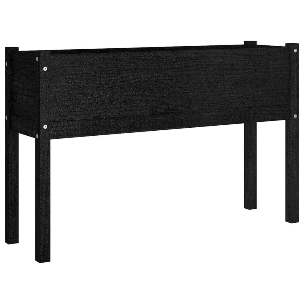 Side view showing rectangular shape and dimensions of planter