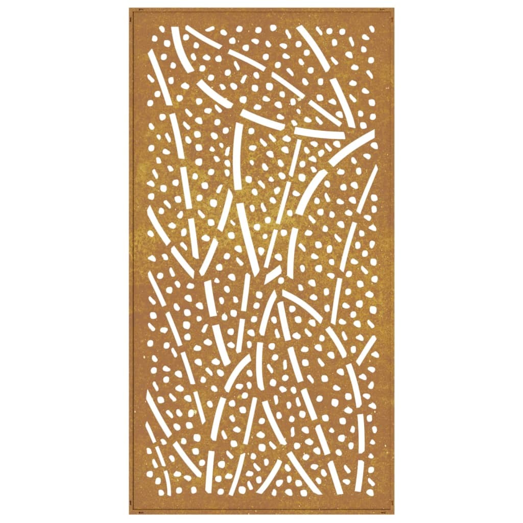 Garden wall decoration in fence setting showing easy wall mounting and versatile outdoor aesthetic