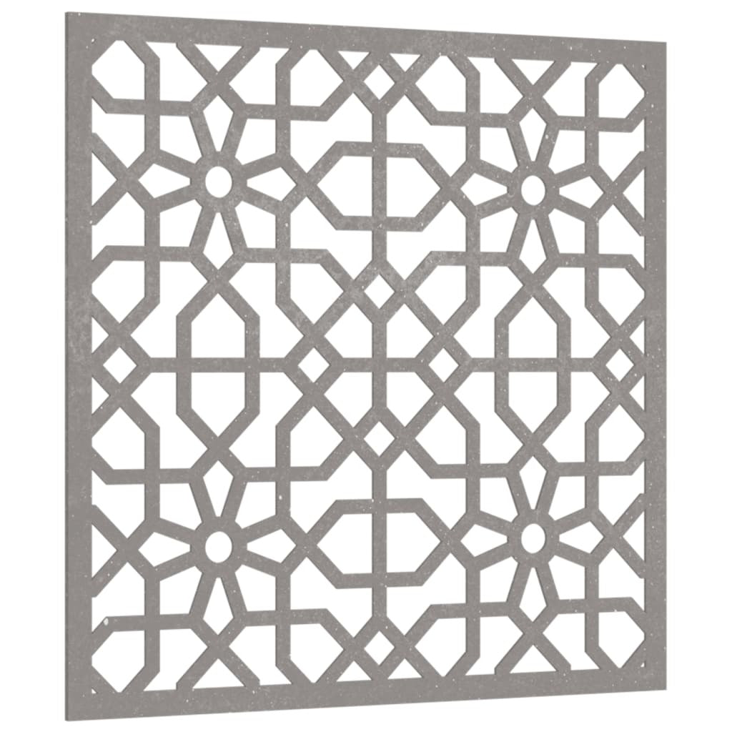 Square garden wall art showing Moorish geometric patterns with North African design elements