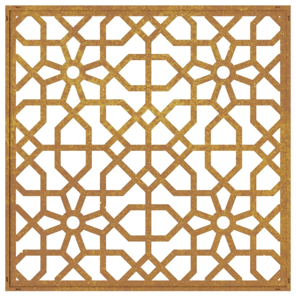 Garden wall decoration in patio setting showing versatile placement and stunning visual appeal