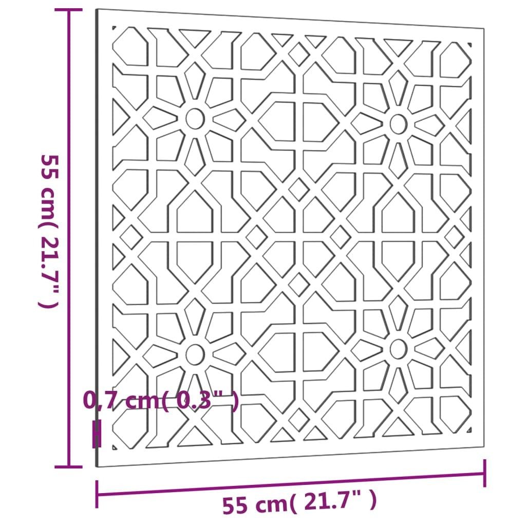 Garden wall decoration corten steel Moorish pattern product packaging and assembly-free design