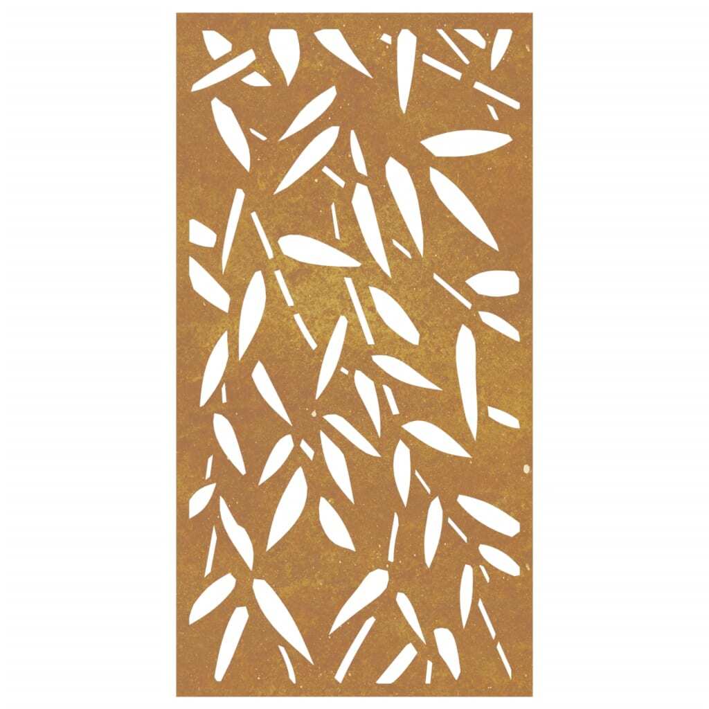 Alternative corten steel wall decoration design with artistic cutout pattern