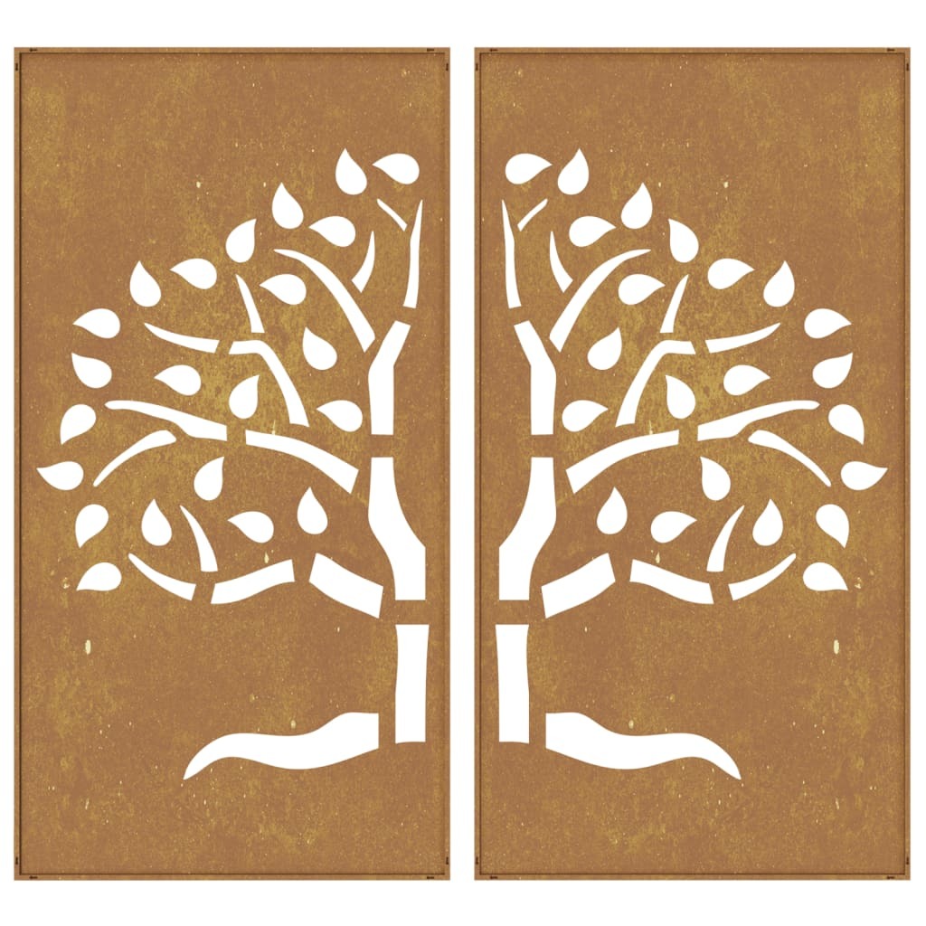 Garden wall decoration in patio setting showing versatile installation and visual appeal for nature fans