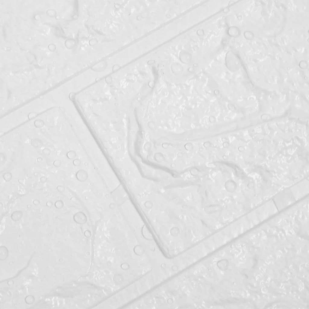 White 3D brick wall panels in modern interior setting showing how realistic texture enhances room aesthetics