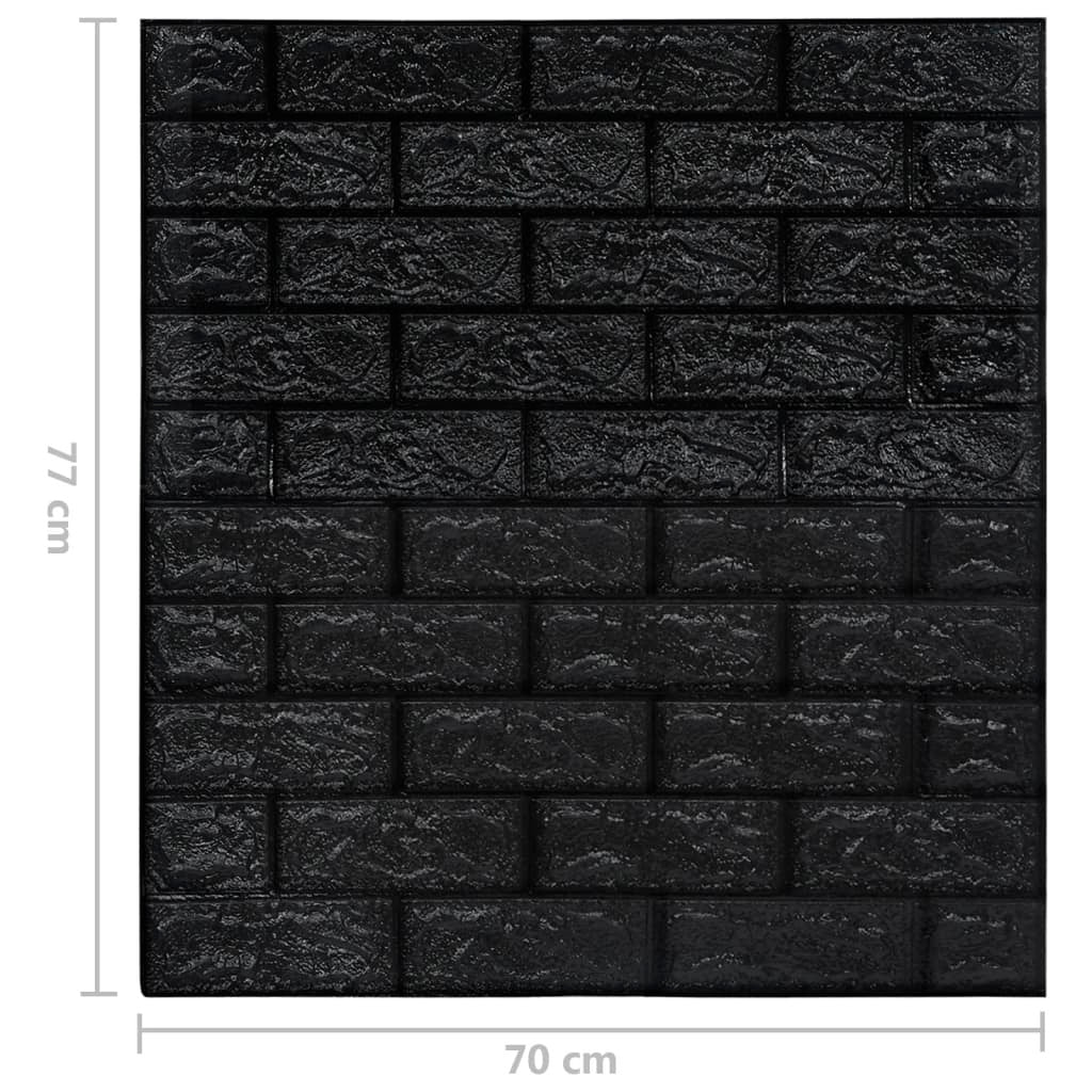 Black brick-patterned material with dimensions indicated