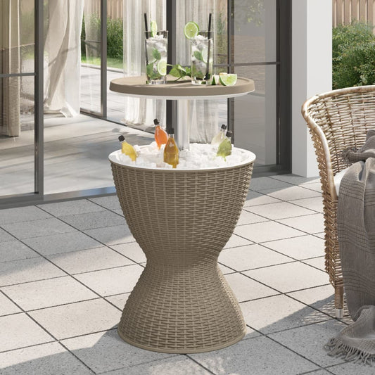 3-in-1 ice cooler table with portable outdoor cooler and table function in modern setting
