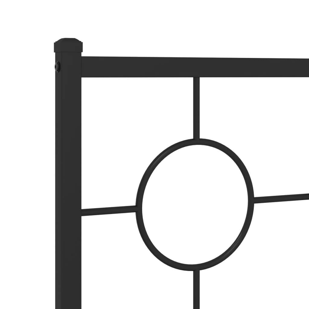 Close-up of steel bed frame platform showing slat support system
